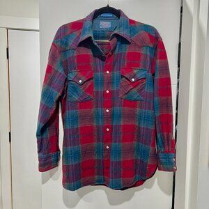 Vintage Pendleton 100% Wool Snap Button Shirt Jacket